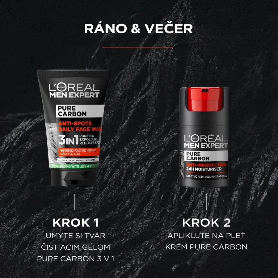 L'Oréal Paris Men Expert Pure Carbon 3in1 Anti-Imperfection Cleansing Gel 100 мл: цены и характеристики