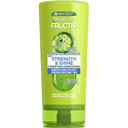 Garnier Fructis Strength & Shine Укрепляющий бальзам для всех типов волос без блеска и силы, 200 мл: цены и характеристики