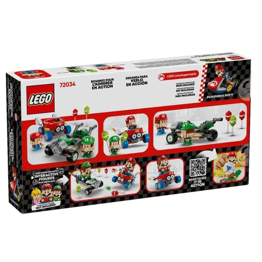 Mario Kart Baby Mario та Baby Luigi Super Mario, 8 років+, 72034, Lego: ціни та характеристики