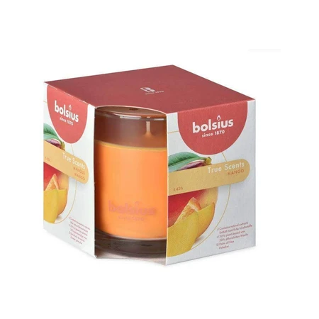 Bolsius Aromatic 2.0 Glass Mango ароматическая свеча 1×1 шт, размер 95 x 95 мм: цены и характеристики