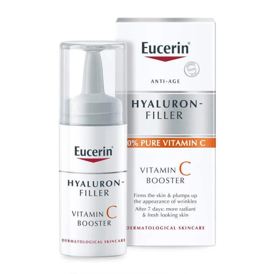 Eucerin Hyaluron Filler Booster с витамином С с тройным антивозрастным эффектом, 8 мл: цены и характеристики
