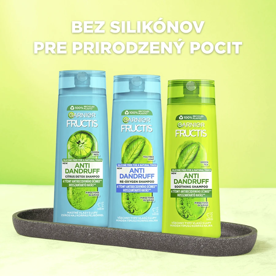 Garnier Fructis Антиперхоть успокаивающая ампула для всех типов волос с перхотью, 250 мл: цены и характеристики