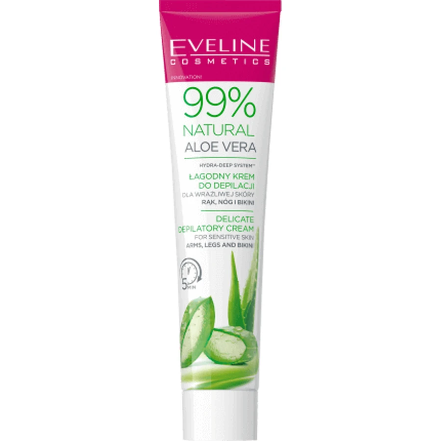 Eveline Cosmetics Крем для удаления волос с 99% натуральным алоэ вера, 125 мл: цены и характеристики