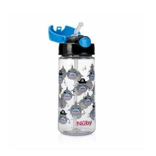 Nuby, новый стакан из шерсти с соломинкой и крышкой, 540 мл, 3 года+, Nuby
