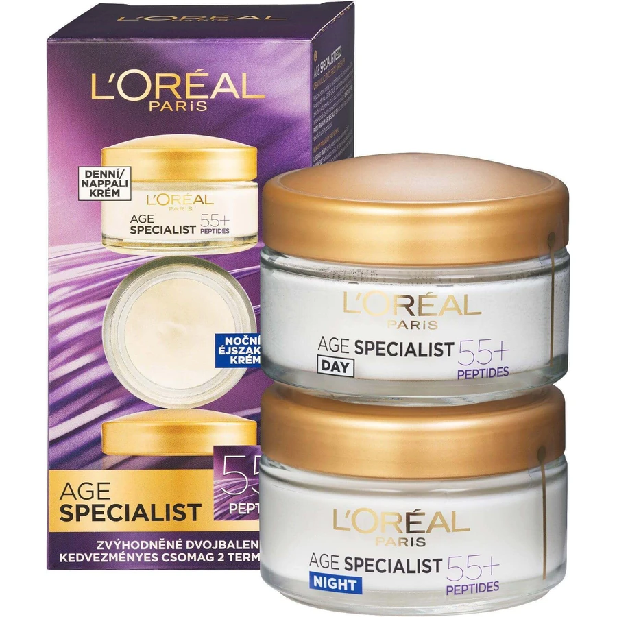 L'Oréal Paris Age Specialist 55+ Дуо-упаковка 2 х 50 мл: ціни та характеристики