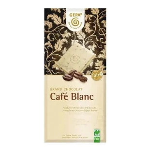Органический белый шоколад с кофе Cafe Blanc, 100 г, Gepa