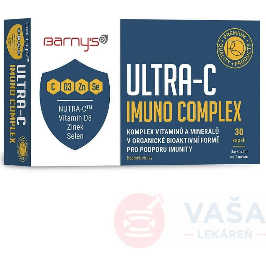 Barny's ULTRA-C IMUNO COMPLEX 1×30 cps, харчова добавка: ціни та характеристики