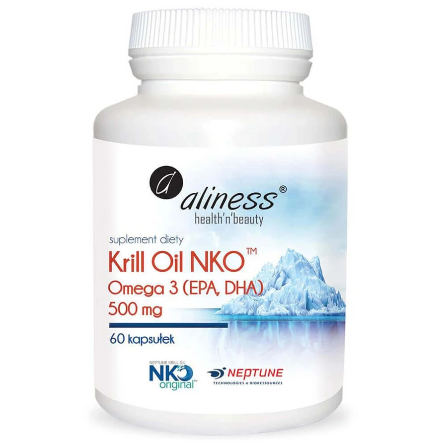 Aliness Krill Oil NKO Omega-3 500 мг, 60 капсул: цены и характеристики