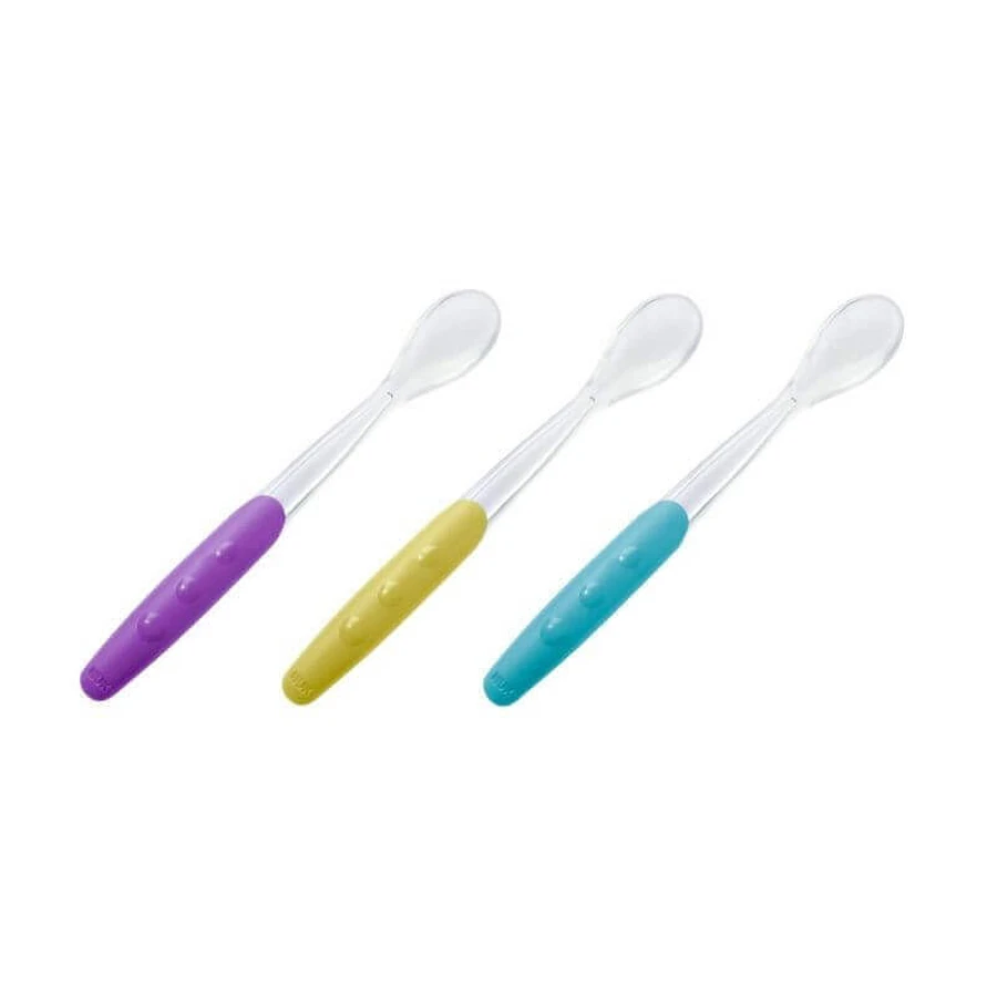 Ложка для годування Nuk Easy Learning, м'яка, з 4 місяців, 2 шт.: ціни та характеристики