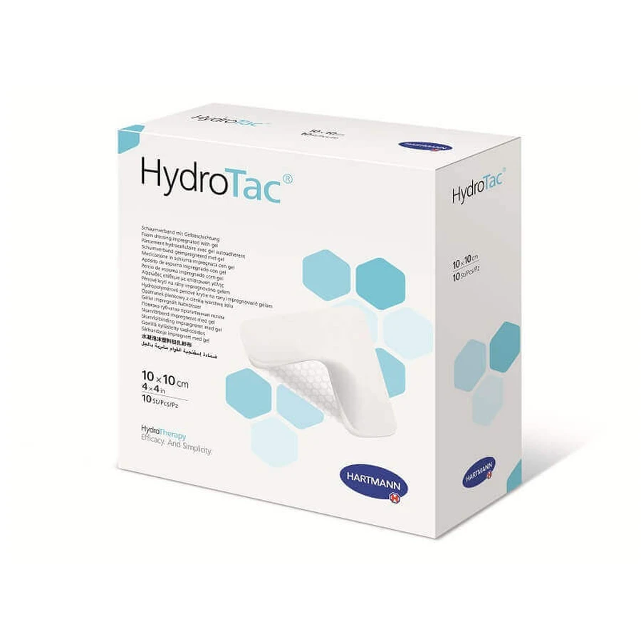Повязка HydroTac 10x10 см (685832), 10 штук, Hartmann: цены и характеристики