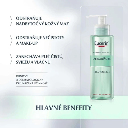 Eucerin DERMOPURE Гель для глибокого очищення проблемної шкіри 400 мл: ціни та характеристики