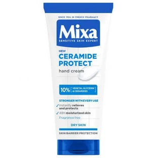 Крем для рук с 10% растительным глицерином и керамидами для сухой кожи Ceramide Protect, 100 мл, Mixa