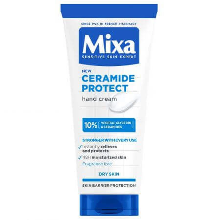 Крем для рук с 10% растительным глицерином и керамидами для сухой кожи Ceramide Protect, 100 мл, Mixa: цены и характеристики
