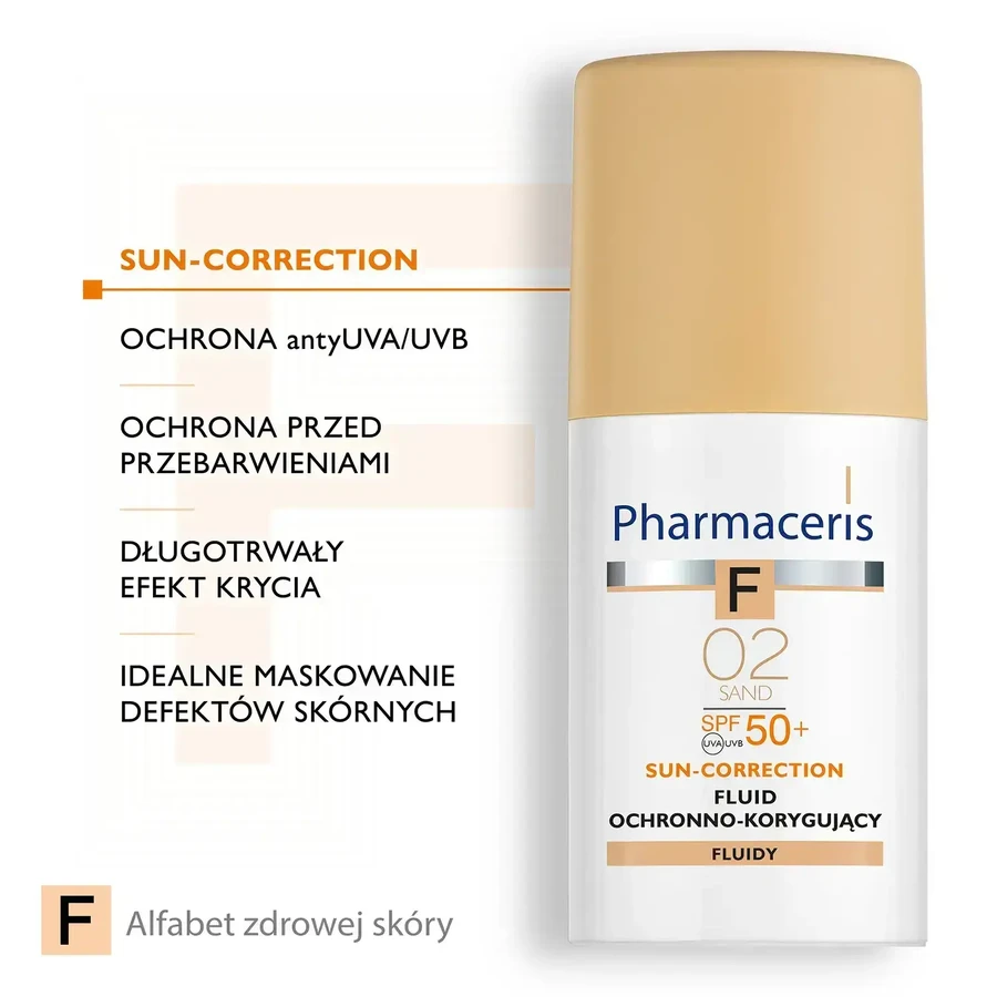 Pharmaceris F, Защитно-корректирующий флюид 02 Sand, SPF 50, 30 мл: цены и характеристики