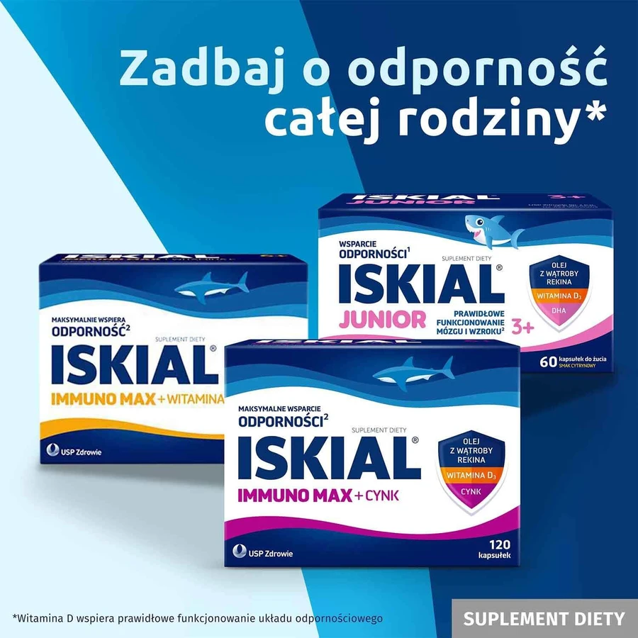 Іскіал, олія печінки акули + вітамін D3, 120 капсул: ціни та характеристики