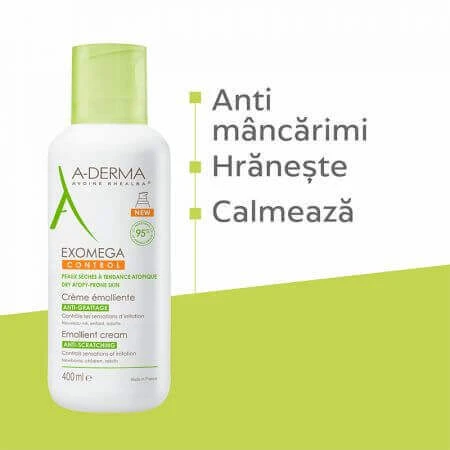 A-Derma Exomega Control Пом'якшувальний крем, 400 мл: ціни та характеристики