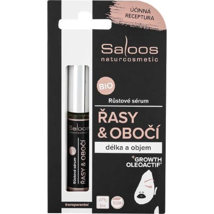 Saloos Bio Сыворотка для ресниц и бровей 7 мл: цены и характеристики