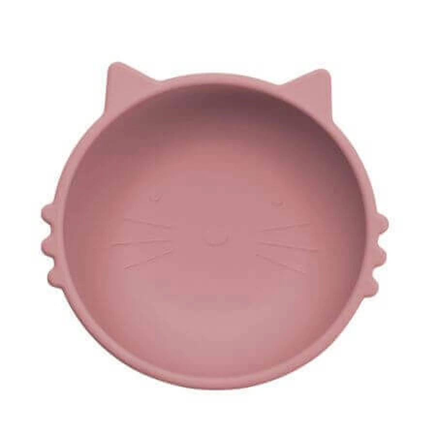 Силиконовая миска Kitty I, 6 месяцев+, Old Rose, Appekids: цены и характеристики