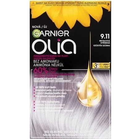 Garnier Olia стійка фарба для волосся 9.11 Сріблястий металік 1×1, набір, стійка фарба для волосся: ціни та характеристики