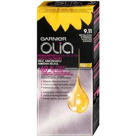 Garnier Olia стійка фарба для волосся 9.11 Сріблястий металік 1×1, набір, стійка фарба для волосся: ціни та характеристики