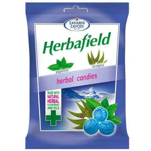 Льодяники Herbafield зі смаком м'яти та евкаліпта, 85 г