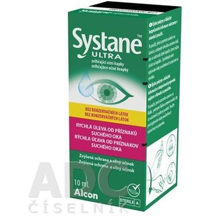 Systane Ultra Увлажняющие капли без консервантов 10 мл: цены и характеристики