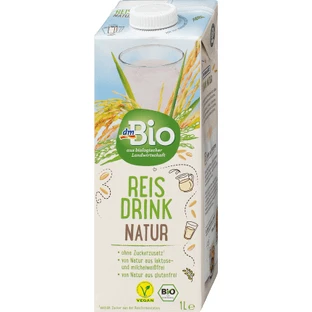 DmBio Натуральна рисова пахта, 1 л
