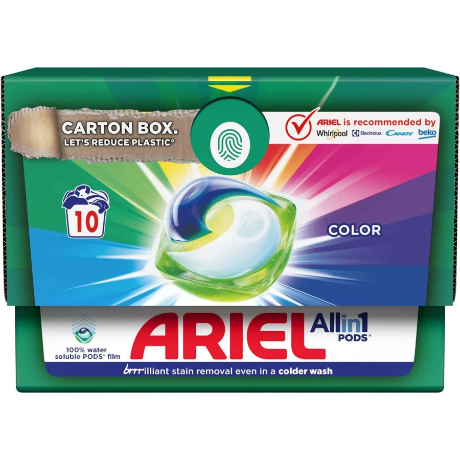 Капсулы Ariel Цветные 10 шт: цены и характеристики