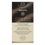 Краска для волос My Colour Elixir Темный Блондин Песочный Жемчуг 6.78, 155 мл, Apivita