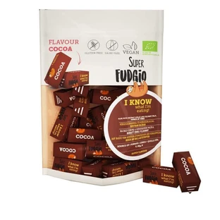 Органические ириски со вкусом какао, 150 г, Super Fudgio