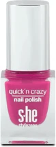 S-he color&style Quick'n crazy лак для ногтей 323/640, 6 мл