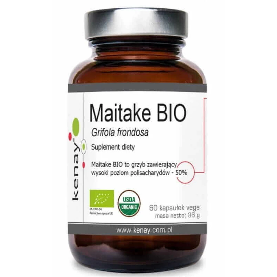 Maitake BIO Grifola frondosa 60 вегетаріанських капсул Kenay: ціни та характеристики
