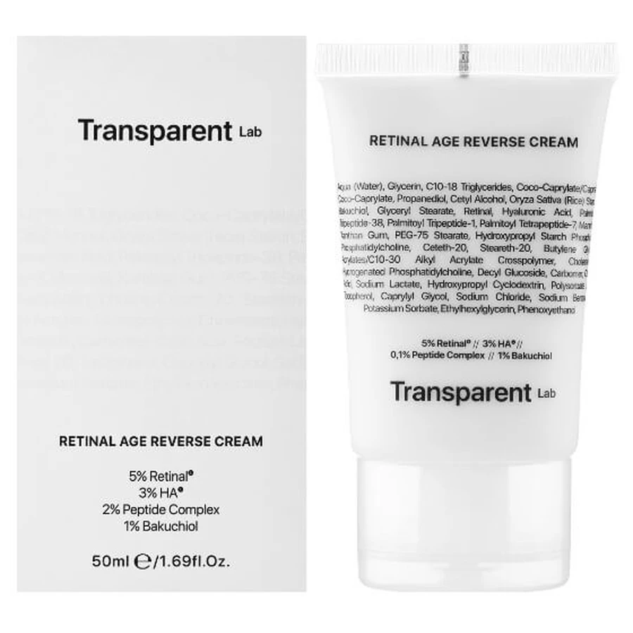 Крем для лица Transparent Lab Retinal Age Reverse Cream с ретиналем и бакучиолом, антивозрастной, 50 мл: цены и характеристики