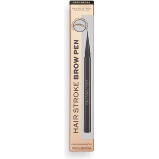 Revolution, олівець для брів Hair Stroke Brow Pen Dark Brown 1×0,50 мл, олівець для брів