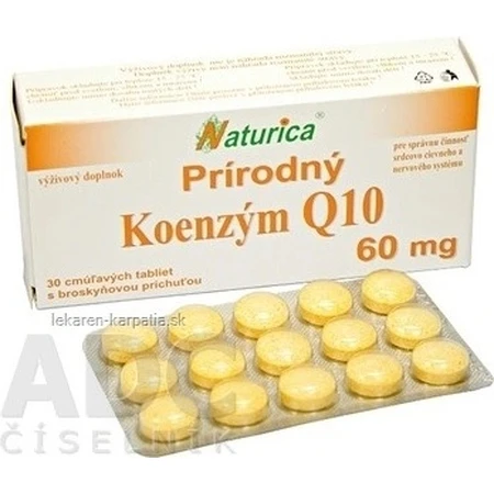Naturica Natural KOENZYM Q10 60 мг 1×30 табл, пищевая добавка: цены и характеристики