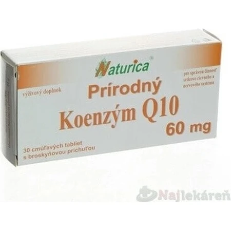 Naturica Natural KOENZYM Q10 60 мг 1×30 табл, пищевая добавка: цены и характеристики