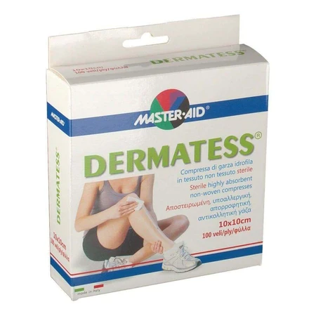 Стерильні компреси 10x10 см, Master- Aid Dermatess, 25 шт, Pietrasanta Pharma: ціни та характеристики