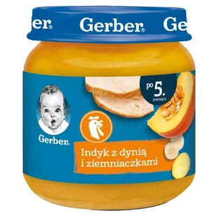 Gerber Ланч, індичка з гарбузом та картоплею, після 5 місяців, 125 г