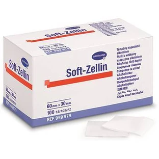 Тампони Soft-Zellin, просочені спиртом (999979), 6x3 см, 100 штук, Hartmann