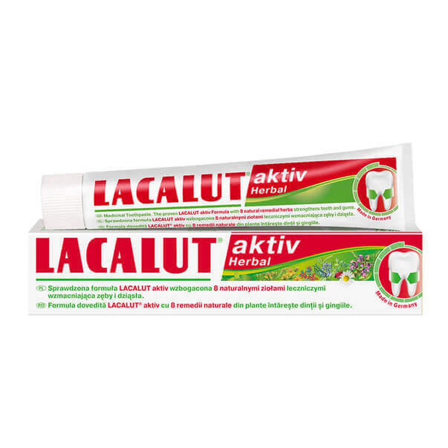 Lacalut Aktiv Herbal Паста для індички Lacalut Aktiv Herbal, 75 мл, Theiss Naturwaren: ціни та характеристики