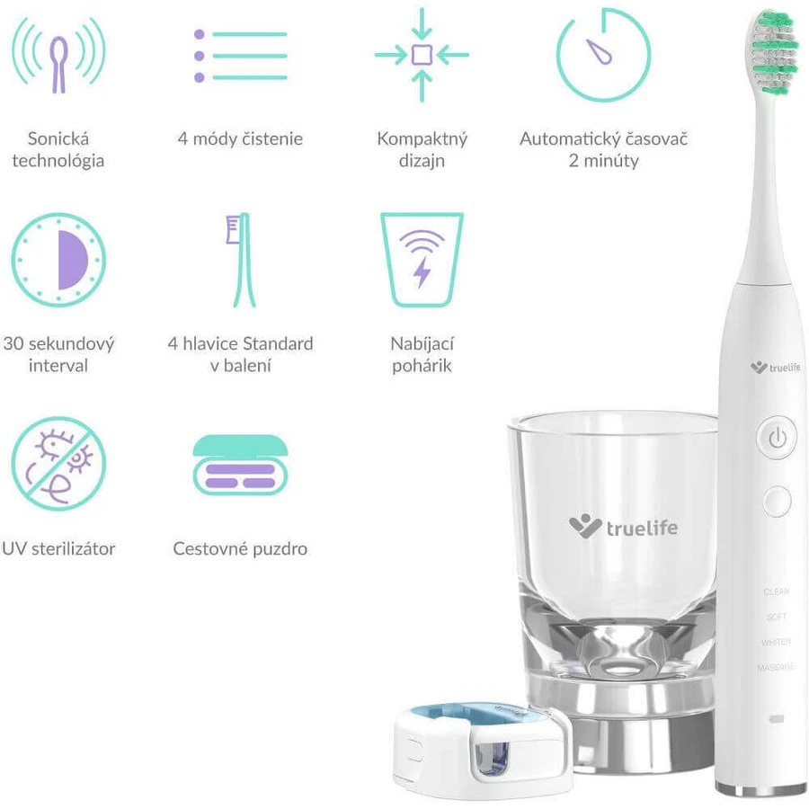Ультрафиолетовая звуковая зубная щетка TrueLife SonicBrush GL: цены и характеристики