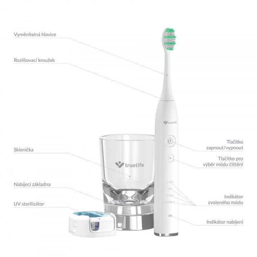 Ультрафиолетовая звуковая зубная щетка TrueLife SonicBrush GL: цены и характеристики