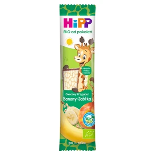 HiPP BIO Owocowy Przyjaciel Био батончик, банан, яблоко, после 1 года, 23 г