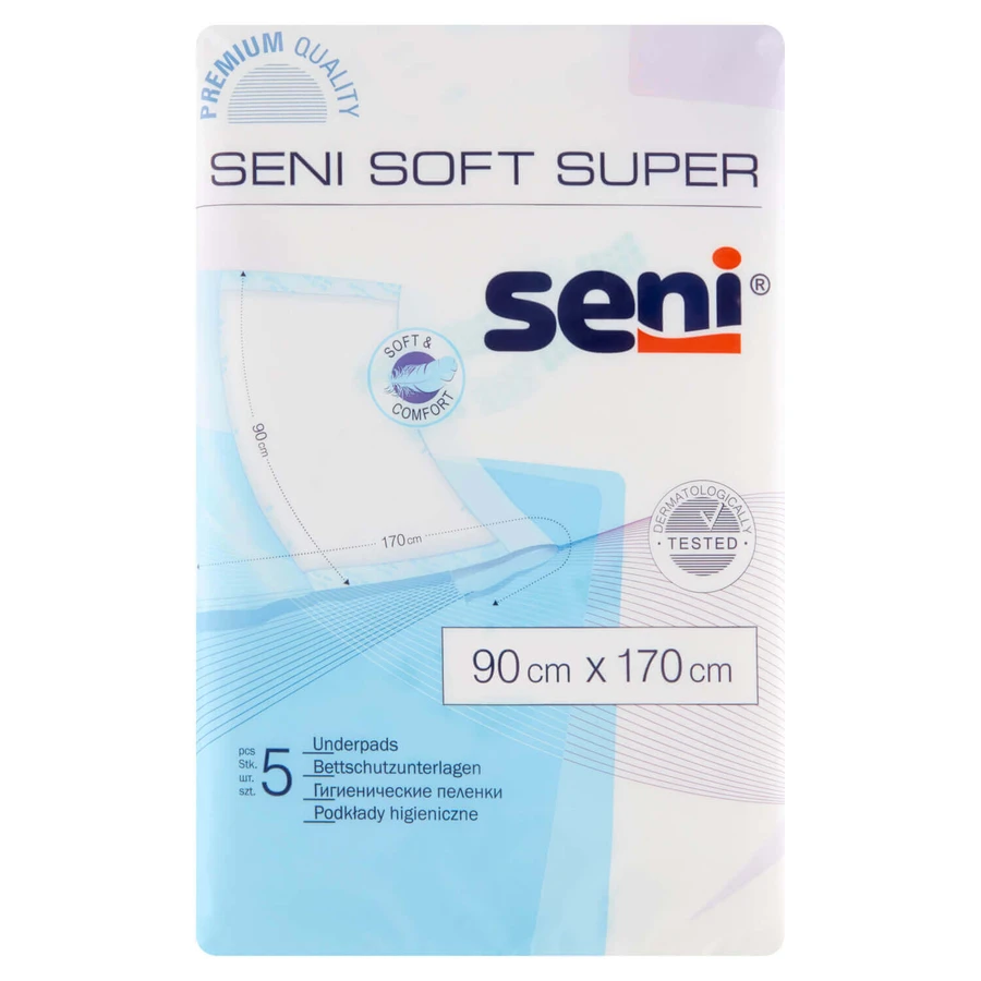 Seni Soft Super прокладки 90 x 170 5 шт.: цены и характеристики