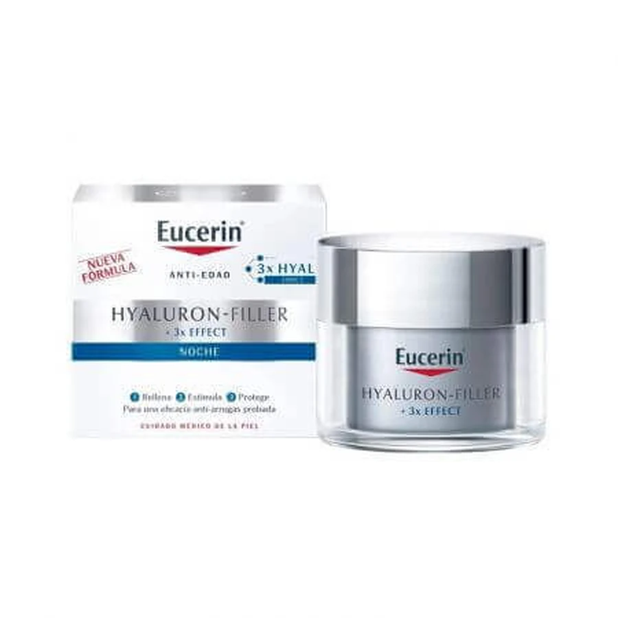 Нічний крем Eucerin Hyaluron Filler з потрійним антивіковим ефектом, 50 мл: ціни та характеристики