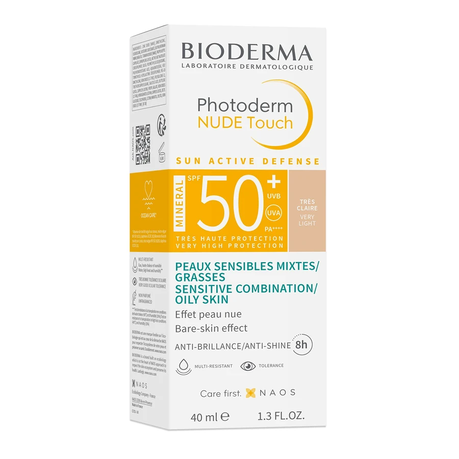 Bioderma, Photoderm Nude Touch Mineral SPF 50+ Очень светлый тональный крем, 40 мл: цены и характеристики