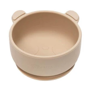 Силіконова миска з присоскою The Little Bear, 6 місяців+, Bubble Beige, Appekids