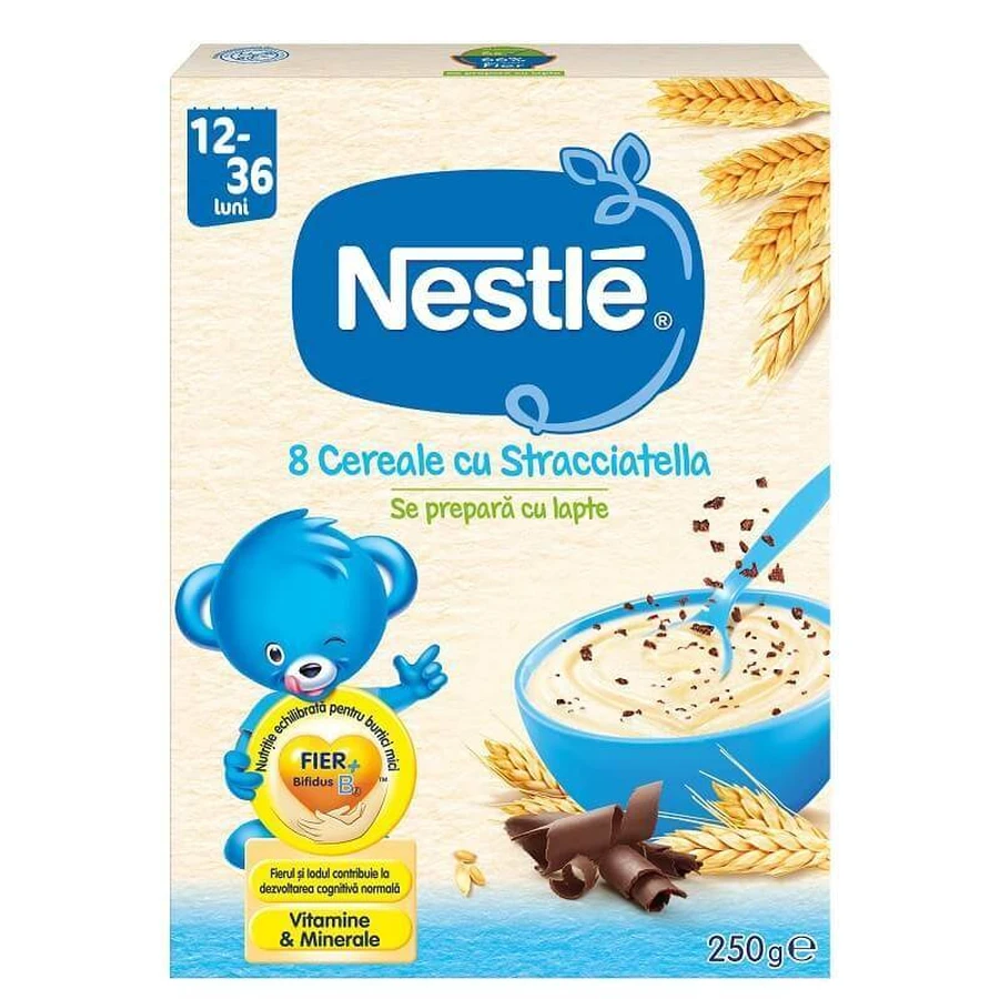 Суха молочна каша Nestle Stracciatella, мультизлакова з шоколадом, для дітей з 18-36 місяців, 250 г: ціни та характеристики