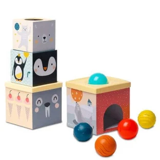 Игра-складывание шариков "Северный полюс", +6 месяцев, Taf Toys