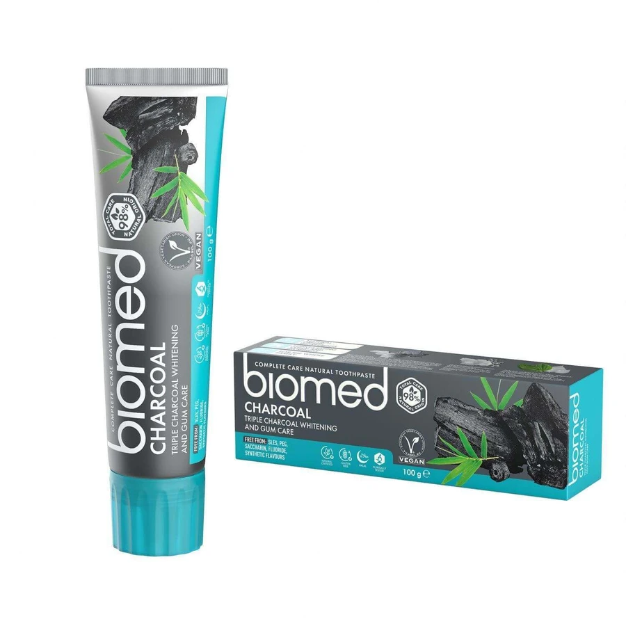 Biomed Charcoal Зубна паста з натуральним вугіллям 100 г: ціни та характеристики
